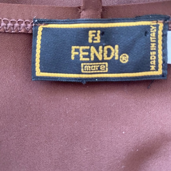 - Brown crop top/ size 48/ unique top - Picture 5 of 7